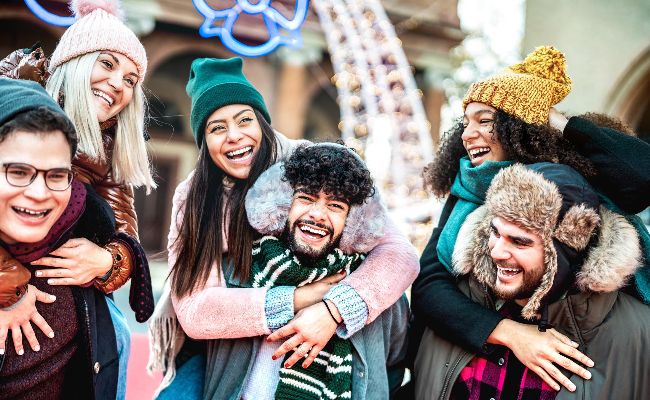 Group of happy people 