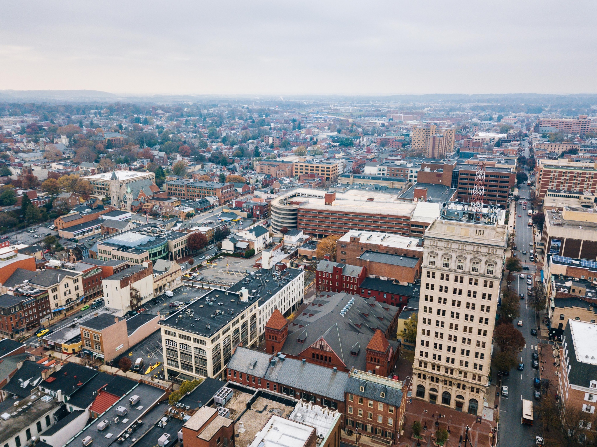 View of city from above