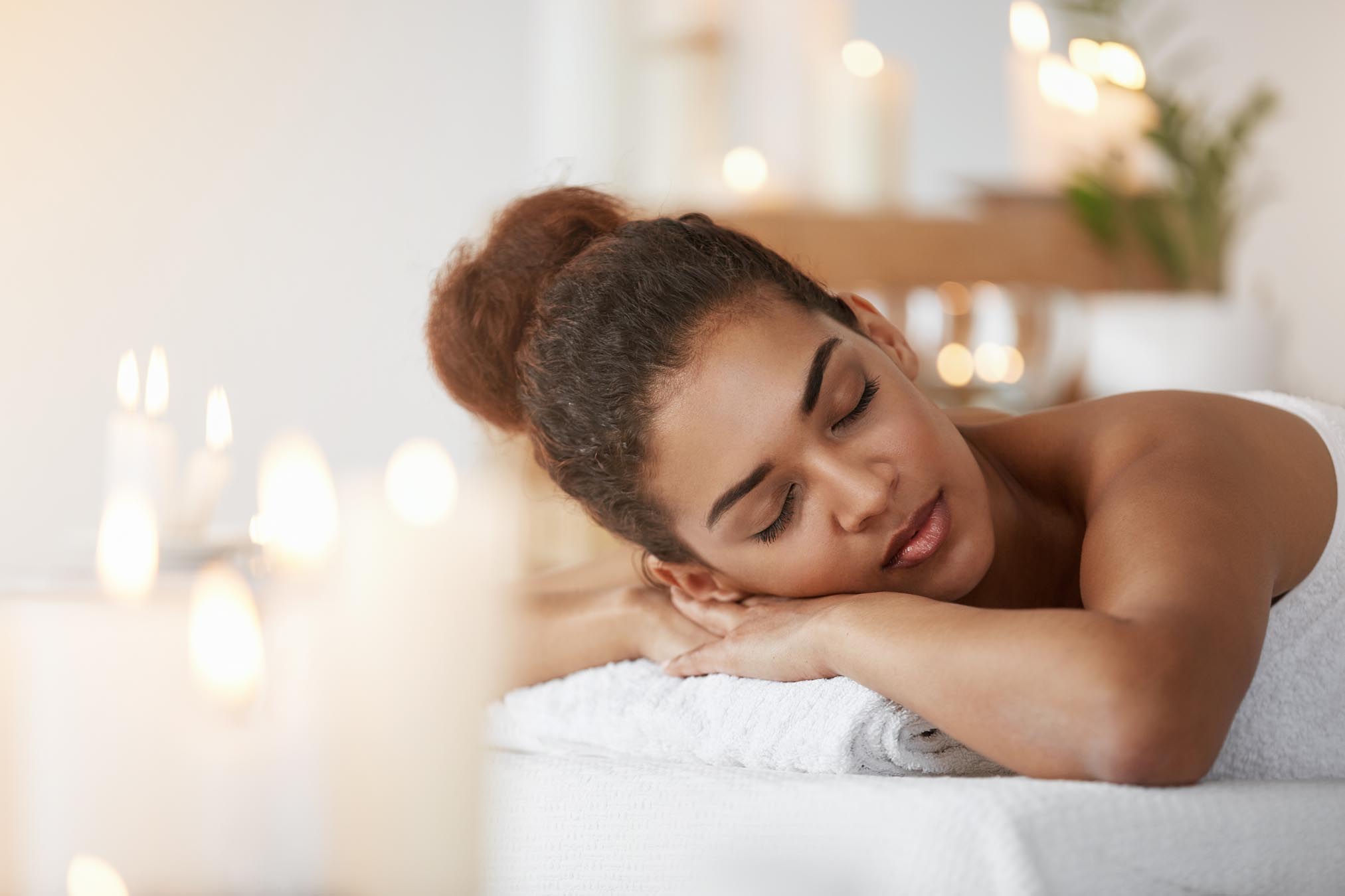 woman getting massage
